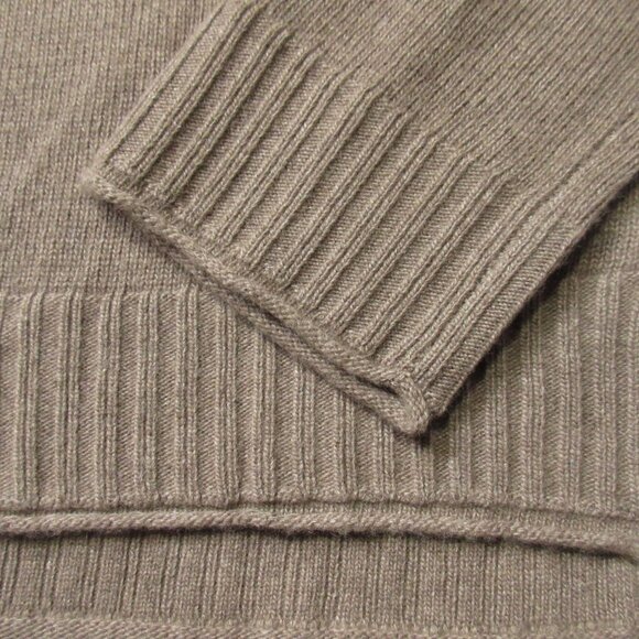 NWT Jenni Kayne Everyday Sweater in Taupe Brown Wool Cashmere Pullover L - Picture 4 of 6